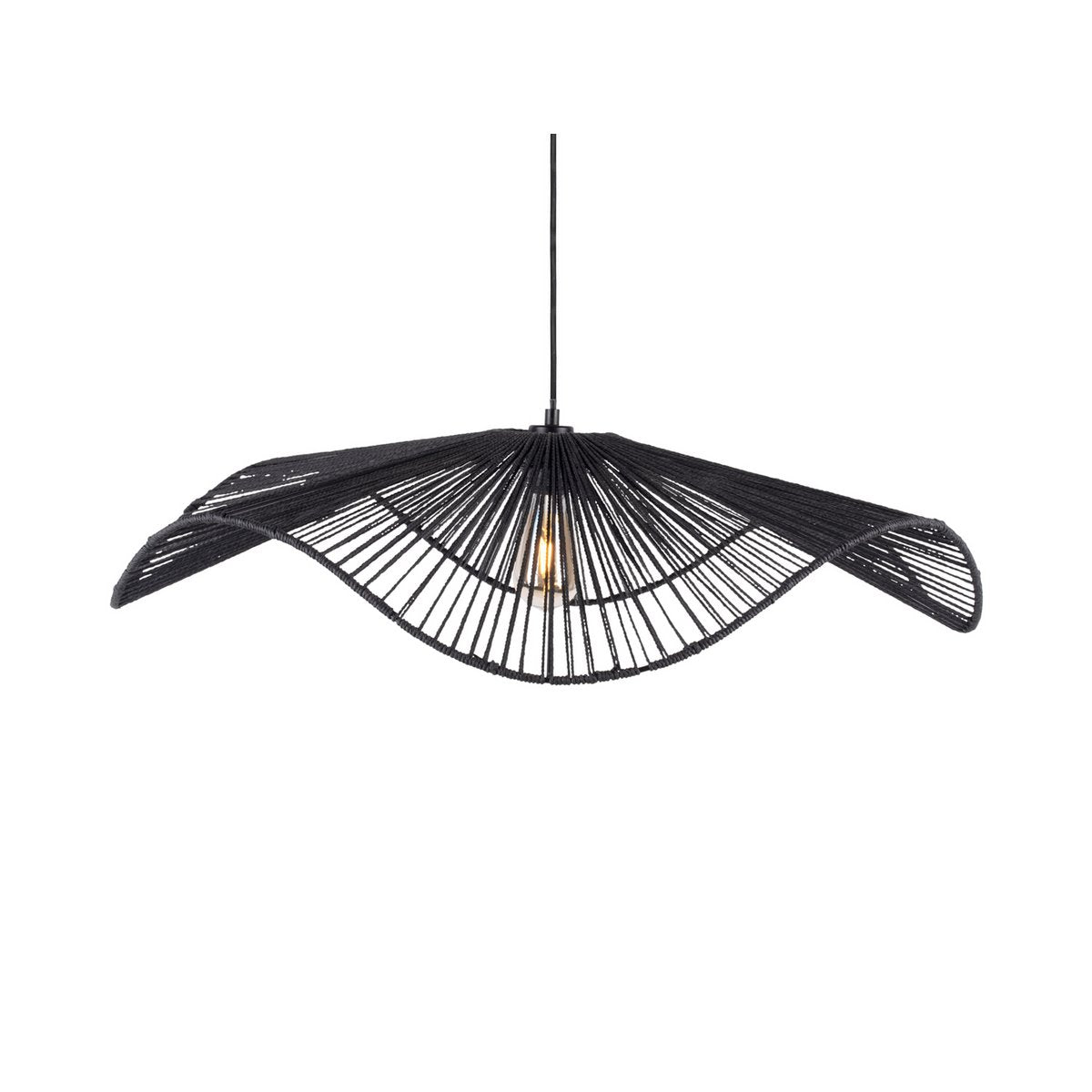 Hanglamp Sombra Groot 80x80x19 cm jute zwart