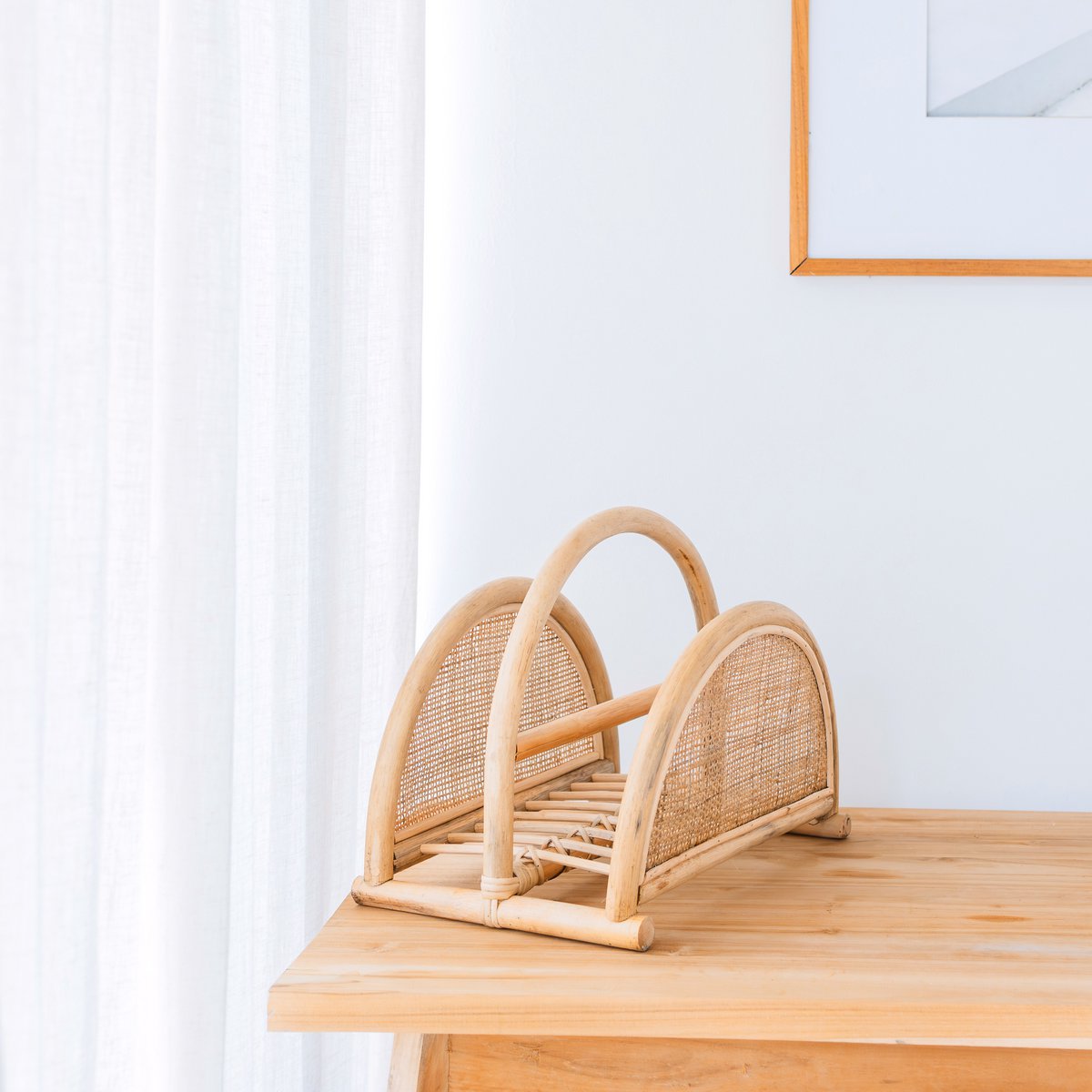 Krantenrek rotan handgemaakt