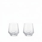 Whiskyglazen 2 stuks transparant glas 8,2x8,2x9,5 cm