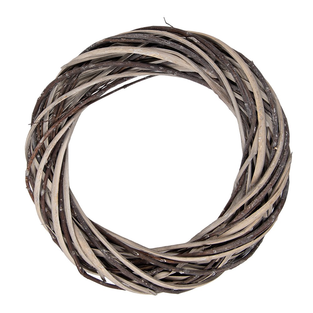 Krans Ø 30x6 cm bruin rotan