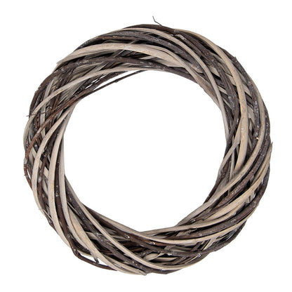 Krans Ø 30x6 cm bruin rotan
