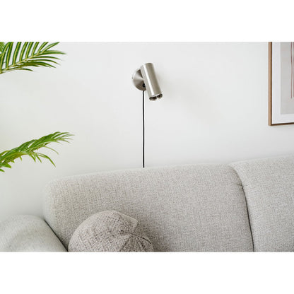 Paris Wandlamp, metaal, zilver