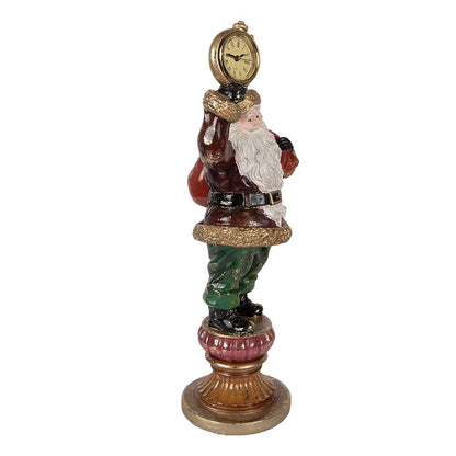 Kerstman beeld 15x13x39 cm rood kunststof