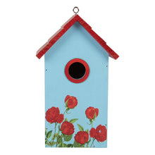 Vogelhuis 15x10x22 cm Blauw Hout