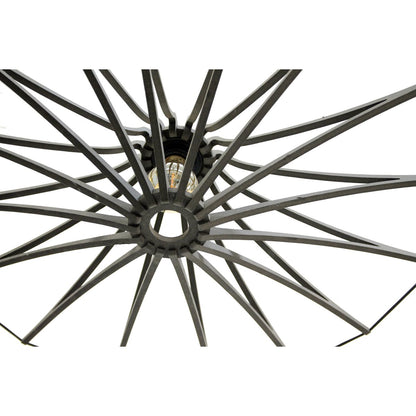 Hanglamp zwart hout D65 cm