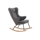 Schommelstoel teddybont grijs 66x104x106 cm
