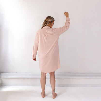 Nachthemd dames TENCEL™ powder peach