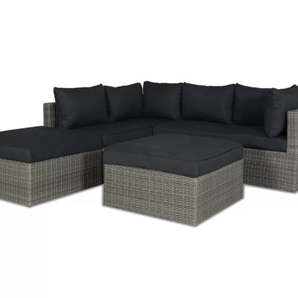 Baratti Hoek Loungeset Amalia Wicker Antraciet