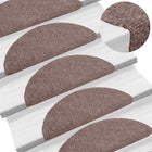 Trapmatten 15 stuks 65x21x4 cm lichtbruin