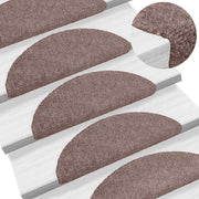 Trapmatten zelfklevend 5 stuks 56x17x3 cm lichtbruin