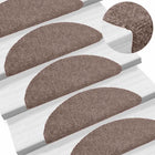 Trapmatten zelfklevend 10 stuks 56x17x3 cm lichtbruin