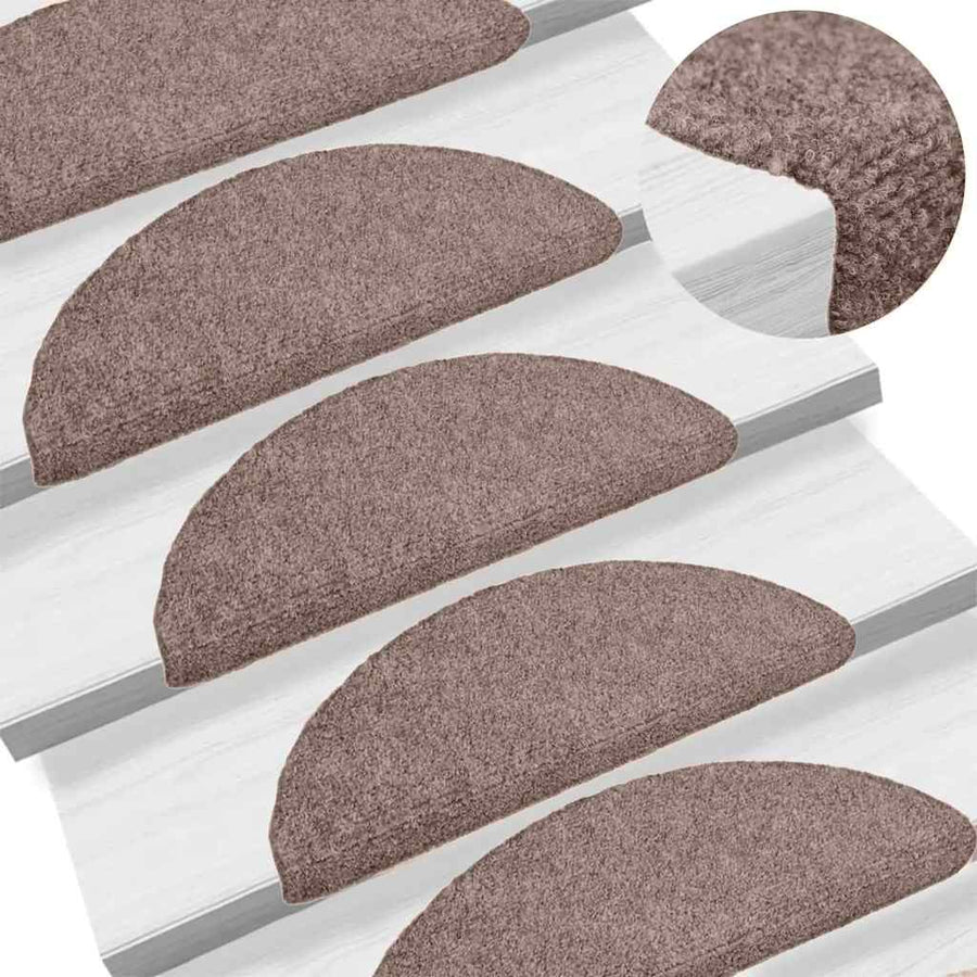 Trapmatten 20 stuks 65x21x4 cm lichtbruin