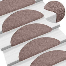 Trapmatten 20 stuks 56x17x3 cm lichtbruin