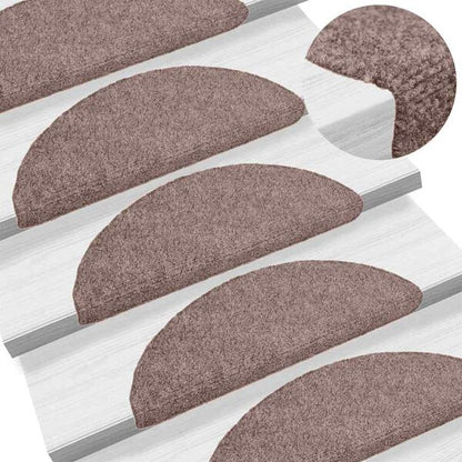 Trapmatten 20 stuks 56x17x3 cm lichtbruin