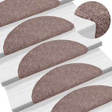 Trapmatten 30 stuks 56x17x3 cm lichtbruin