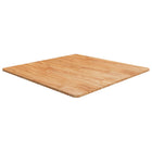 Tabletop square 80x80x1.5cm solid oak light brown