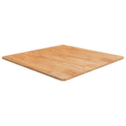 Tafelblad 80x80x1,5 cm massief eiken lichtbruin