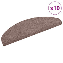 Trapmatten 10 stuks 65x21x4 cm lichtbruin