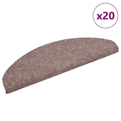 Trapmatten 20 stuks 65x21x4 cm lichtbruin