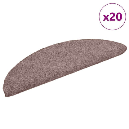 Trapmatten 20 stuks 56x17x3 cm lichtbruin
