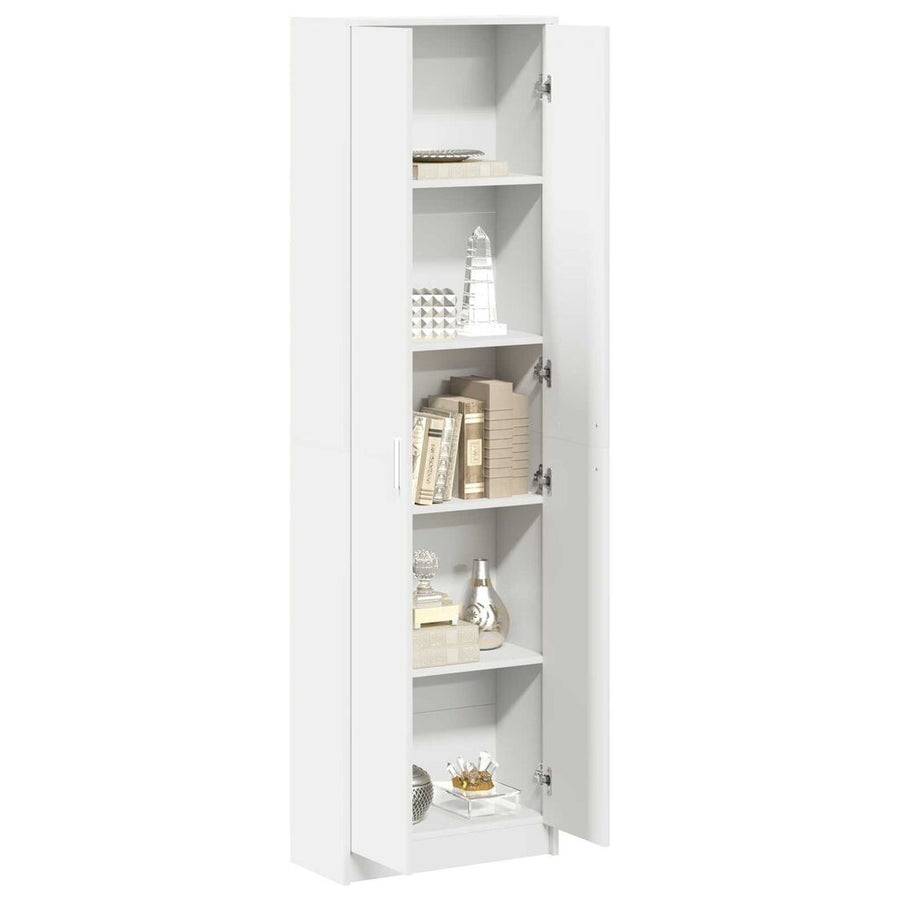 Kledingkast 55x25x189 cm wit kunststof spaanplaat
