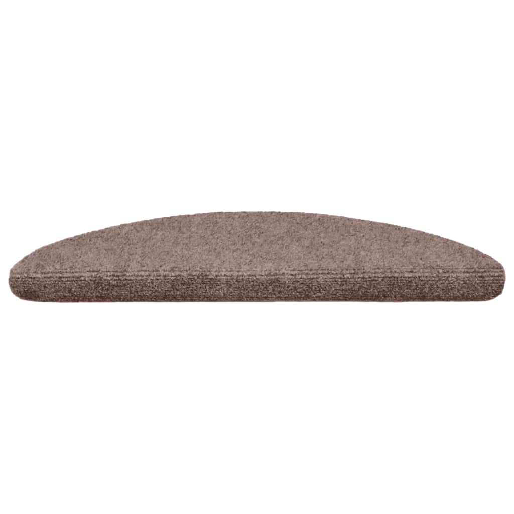 Trapmatten zelfklevend 15 stuks 56x17x3 cm lichtbruin