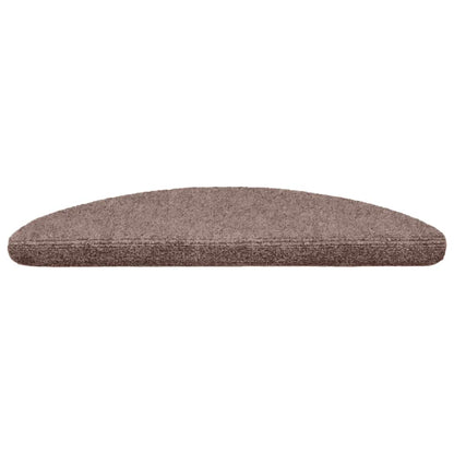 Trapmatten zelfklevend 15 stuks 56x17x3 cm lichtbruin