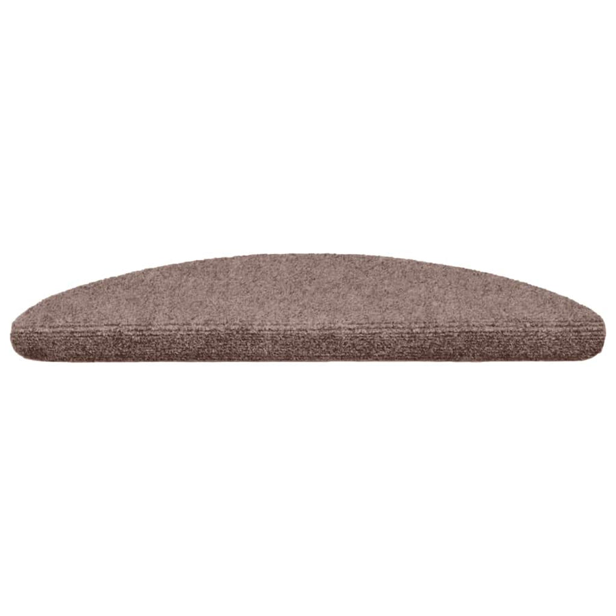 Trapmatten zelfklevend 15 stuks 56x17x3 cm lichtbruin