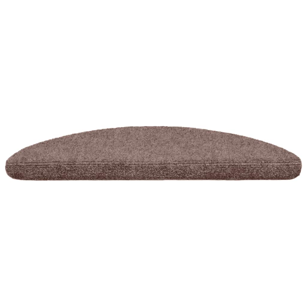 Trapmatten zelfklevend 10 stuks 56x17x3 cm lichtbruin