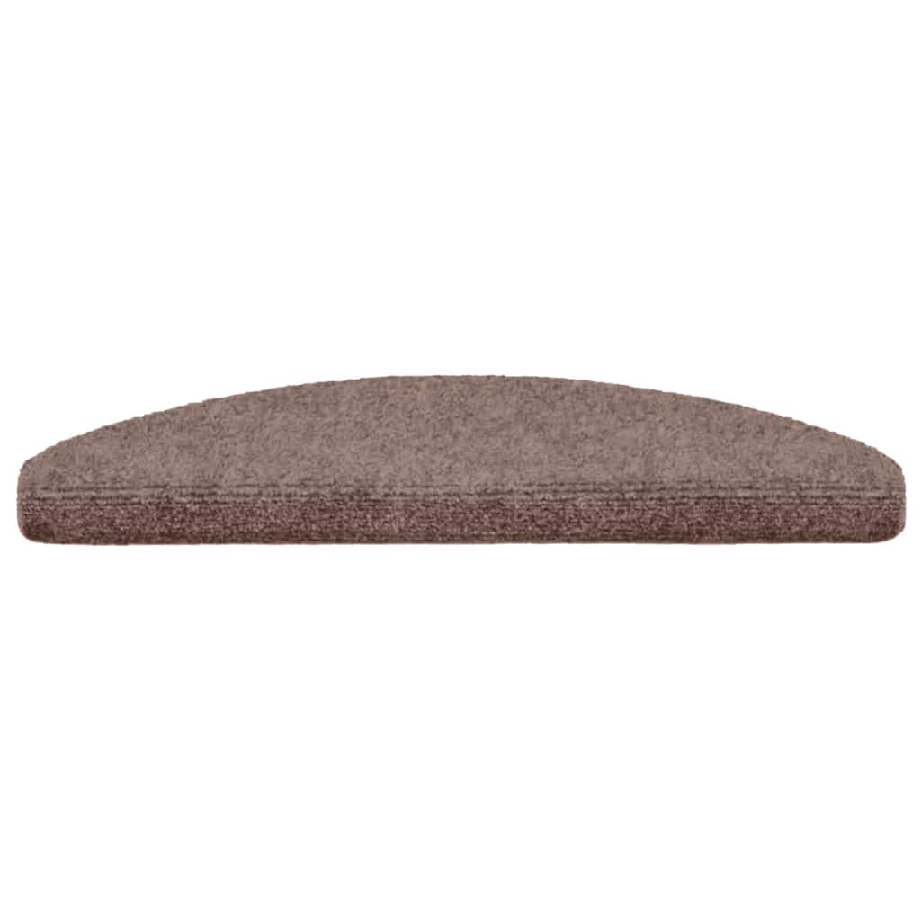 Stair Mats Self-Adhesive 5 pieces 65x21x4 cm light brown Semicircle Large