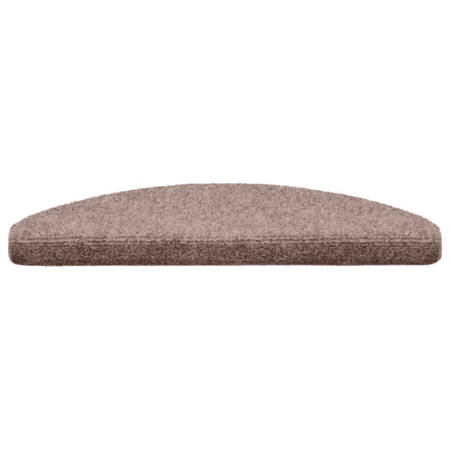 Stair Mats Self-Adhesive 30 pieces 65x21x4 cm light brown Semicircular Large