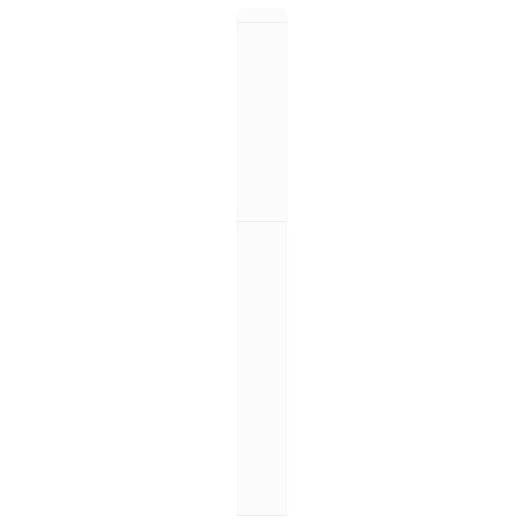 Shoe cabinet with 5 mirrors 63x17x169.5 cm white