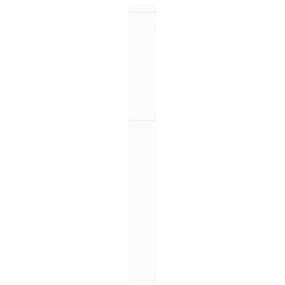 Shoe cabinet with 5 mirrors 63x17x169.5 cm white