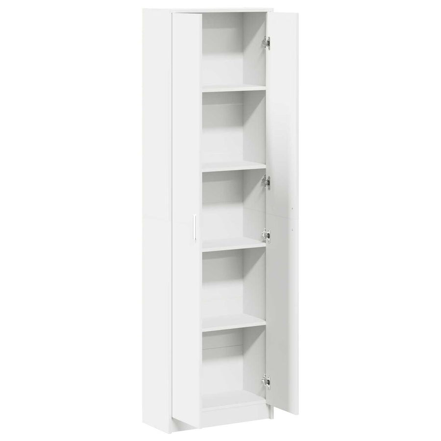 Kledingkast 55x25x189 cm wit kunststof spaanplaat