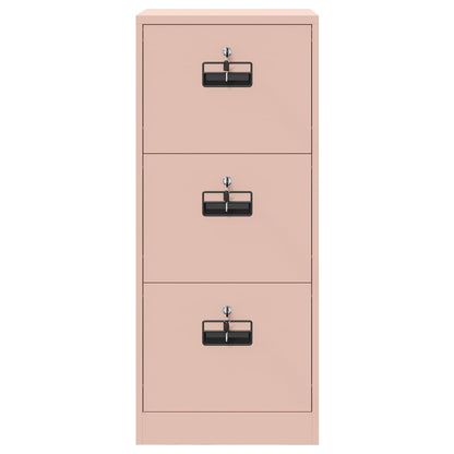 Bestandenkast Roze 45,5 x 50 x 106,5 cm Koudgewalst Staal