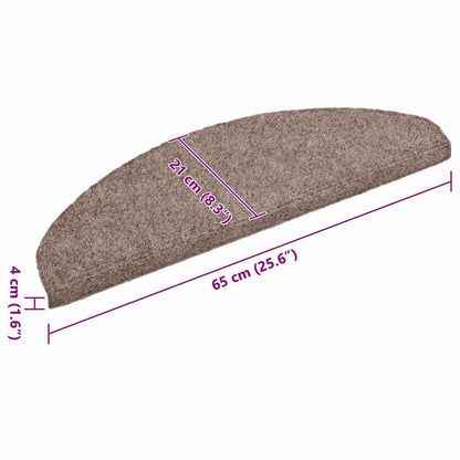 Trapmatten 20 stuks 65x21x4 cm lichtbruin