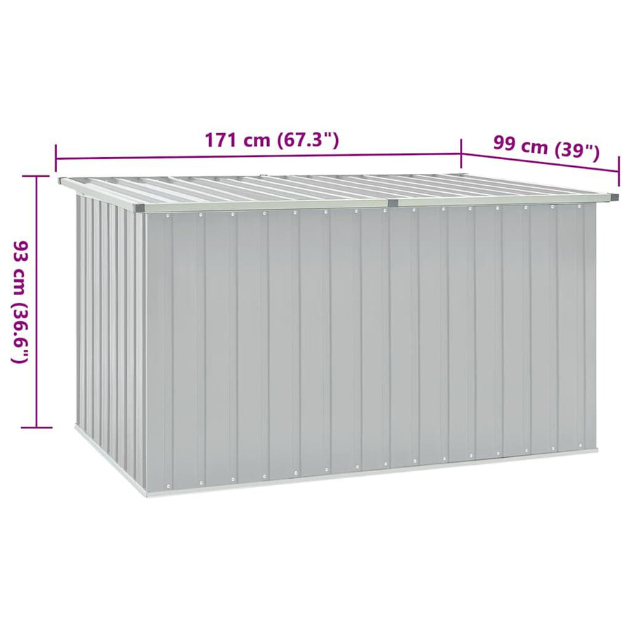 Garden box 171x99x93 cm grey