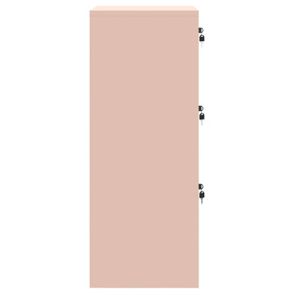 Bestandenkast Roze 45,5 x 50 x 106,5 cm Koudgewalst Staal