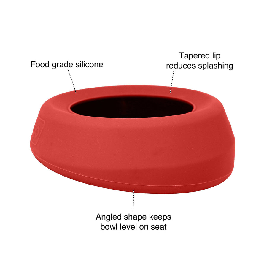 Honden waterbak 710 ml anti-spat siliconen