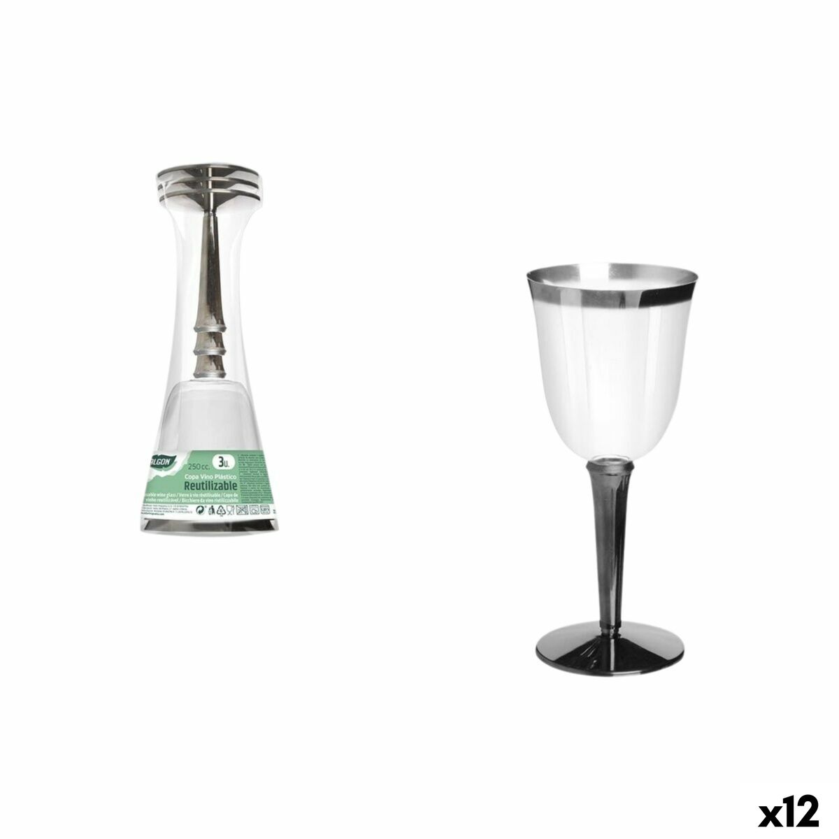 Algon Wijnglas Algon 3 Onderdelen (12 Stuks)