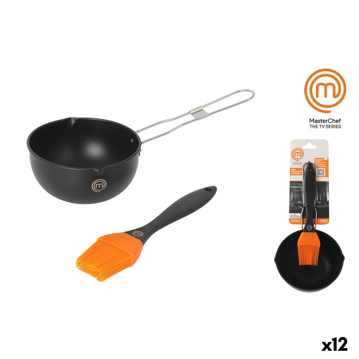 Masterchef Set Met Barbecuebenodigdheden Masterchef 11,5 X 6 Cm Penseel (12 Stuks)