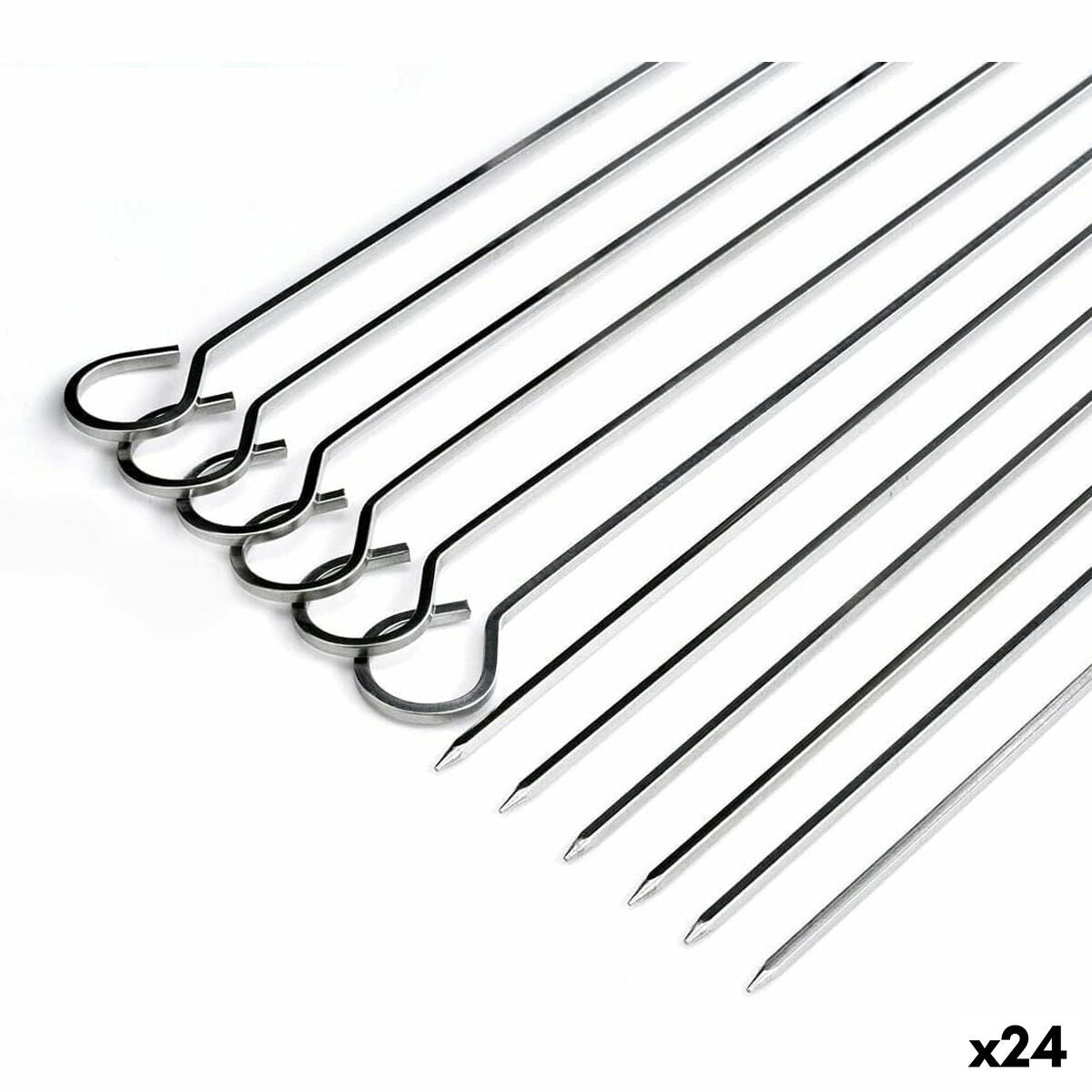 Algon Barbecuespiesset Algon Metaal 27 Cm 6 Onderdelen (24 Stuks)