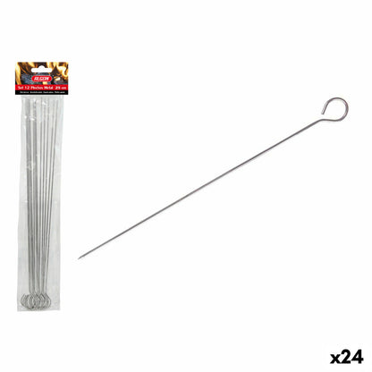 Algon Barbecuespiesset Algon Metaal 25 Cm 12 Onderdelen (24 Stuks)