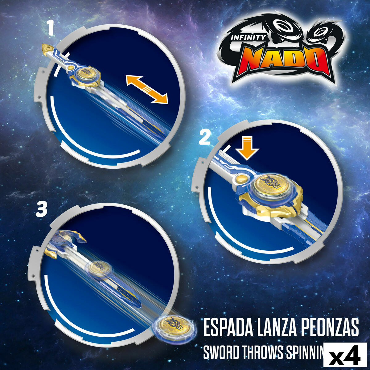 Infinity Nado Draaiende Tol Infinity Nado (4 Stuks)