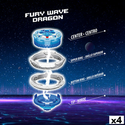 Infinity Nado Draaiende Tol Infinity Nado (4 Stuks)