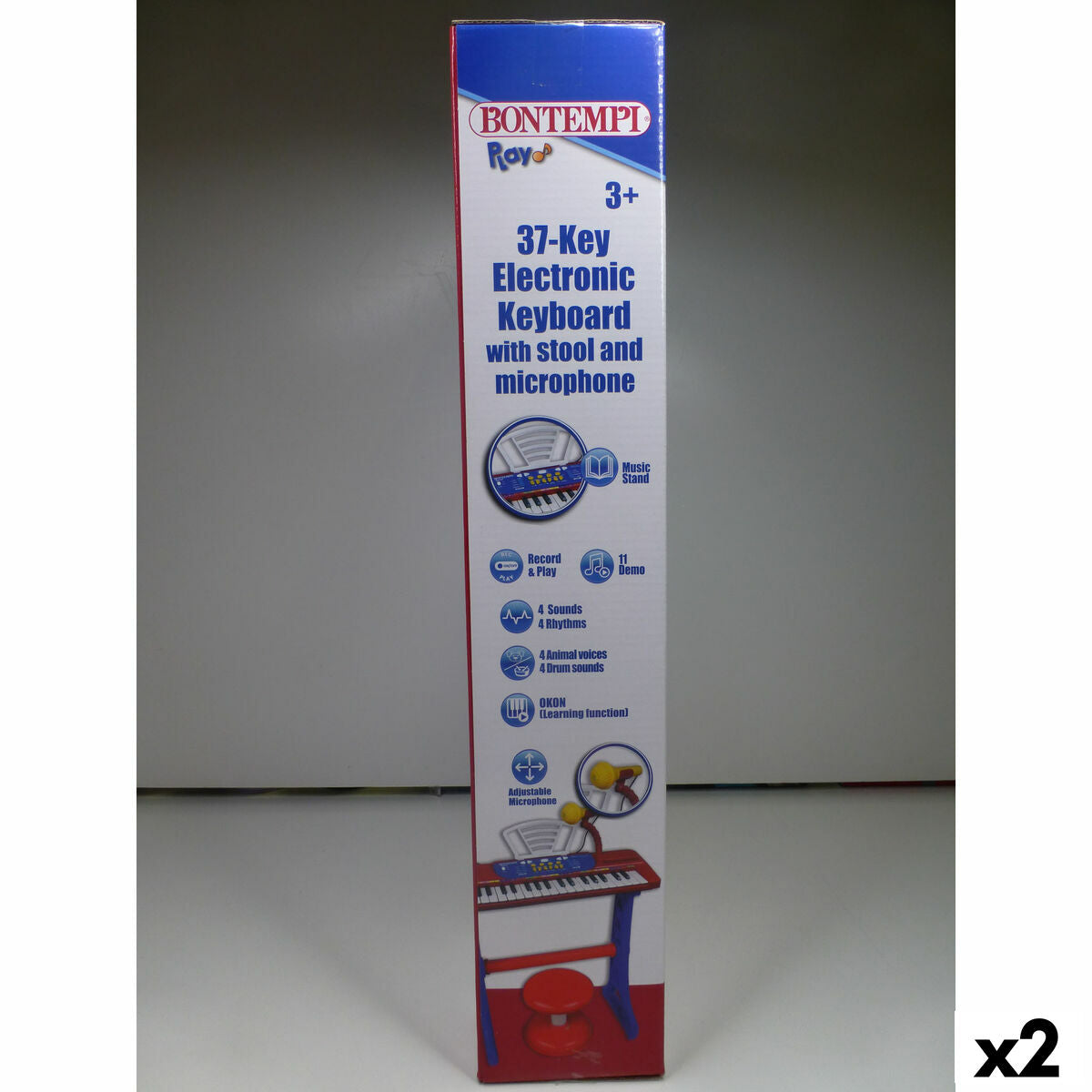 Bontempi Met Toetsenbord Met 37 Toetsen Bontempi 43 X 56 X 23 Cm (2 Stuks)