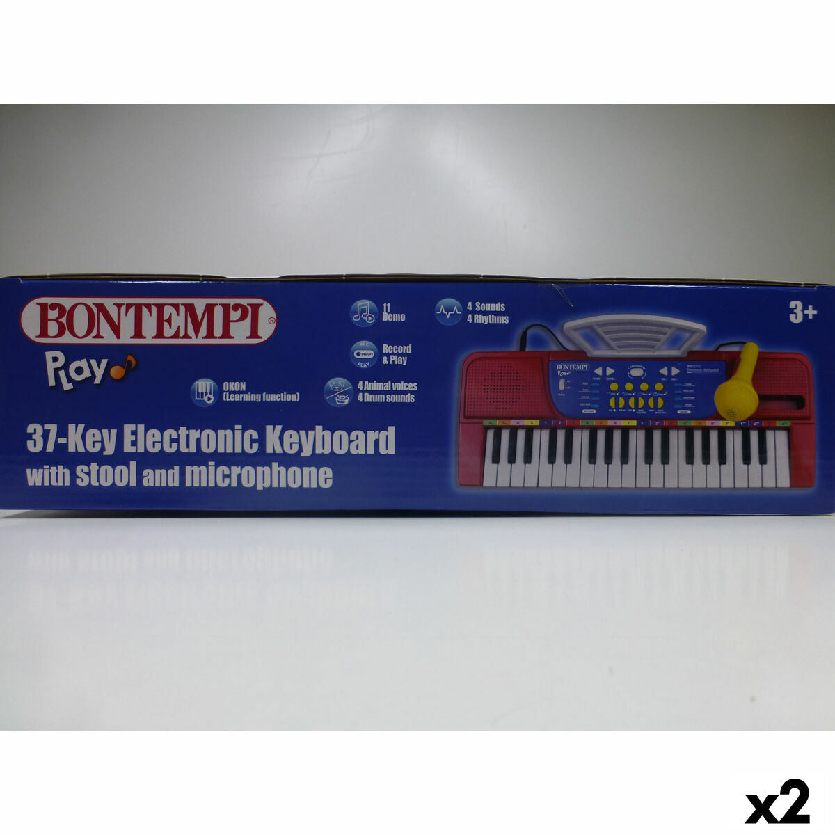 Bontempi Met Toetsenbord Met 37 Toetsen Bontempi 43 X 56 X 23 Cm (2 Stuks)