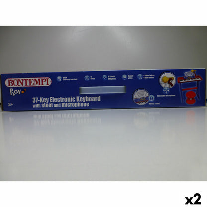 Bontempi Met Toetsenbord Met 37 Toetsen Bontempi 43 X 56 X 23 Cm (2 Stuks)