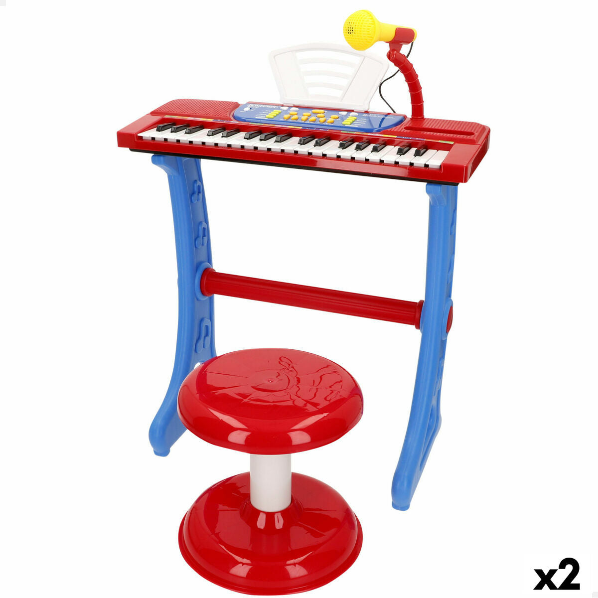 Bontempi Met Toetsenbord Met 37 Toetsen Bontempi 43 X 56 X 23 Cm (2 Stuks)