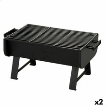Aktive Barbecue Draagbare Aktive Staal 45 X 25 X 30 Cm Zwart (2 Stuks)